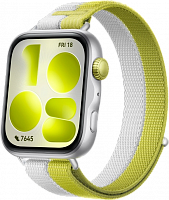 Смарт-часы HUAWEI WATCH FIT 5 Green-Grey Nylon Strap (Niki-B19W) цвет Silver