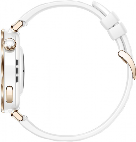 Смарт-часы HUAWEI WATCH GT 5 Pro White Ceramic Case, White Fluoroelastomer Strap(Jana-B29F) фото 5