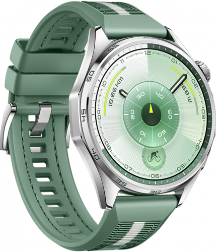 Смарт-часы HUAWEI WATCH GT 6 46mm Green Aluminium Case, Green Woven Strap(Atum-B19W)  фото 3