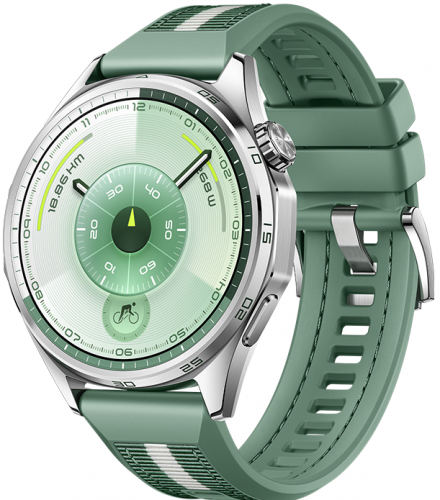 Смарт-часы HUAWEI WATCH GT 6 46mm Green Aluminium Case, Green Woven Strap(Atum-B19W) 