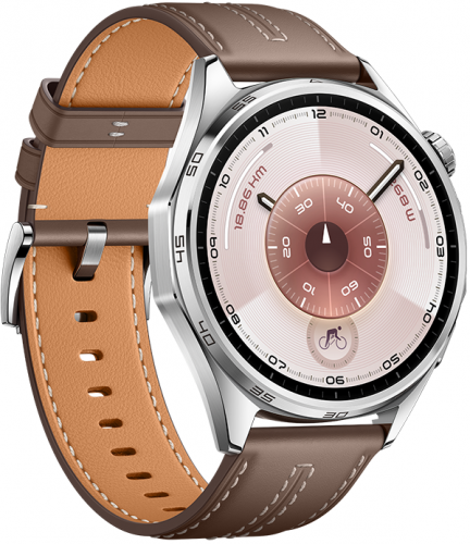Смарт-часы HUAWEI WATCH GT 6 46mm Grey Aluminium Case, Grey Composite Leather Strap(Atum-B19L) фото 3